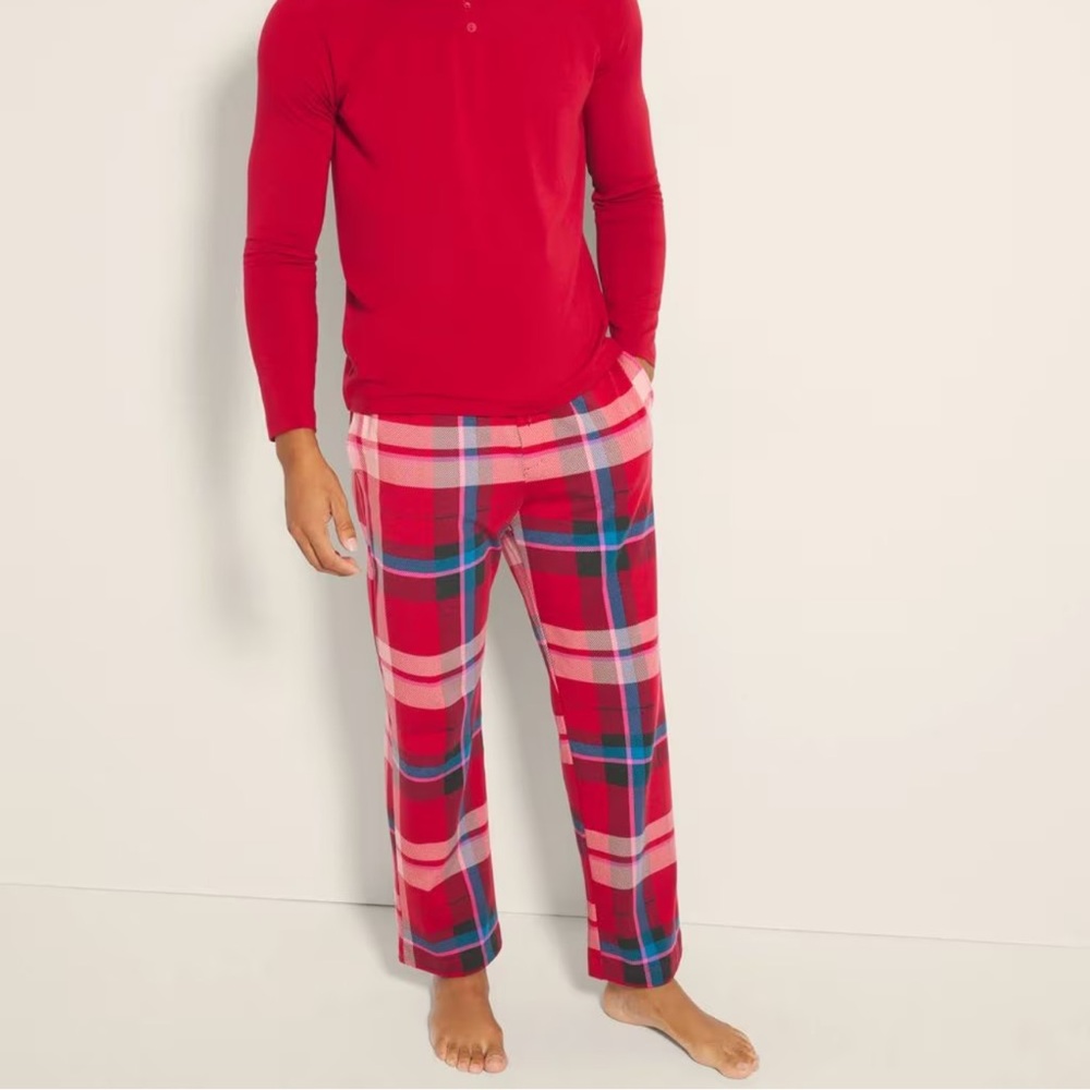 Soma Red Plaid Pajama Pants